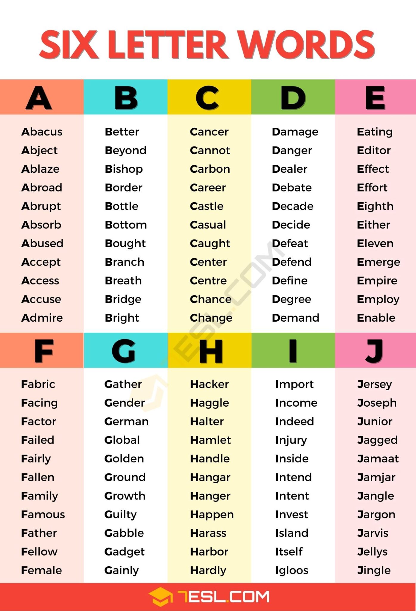 6 Letter Words