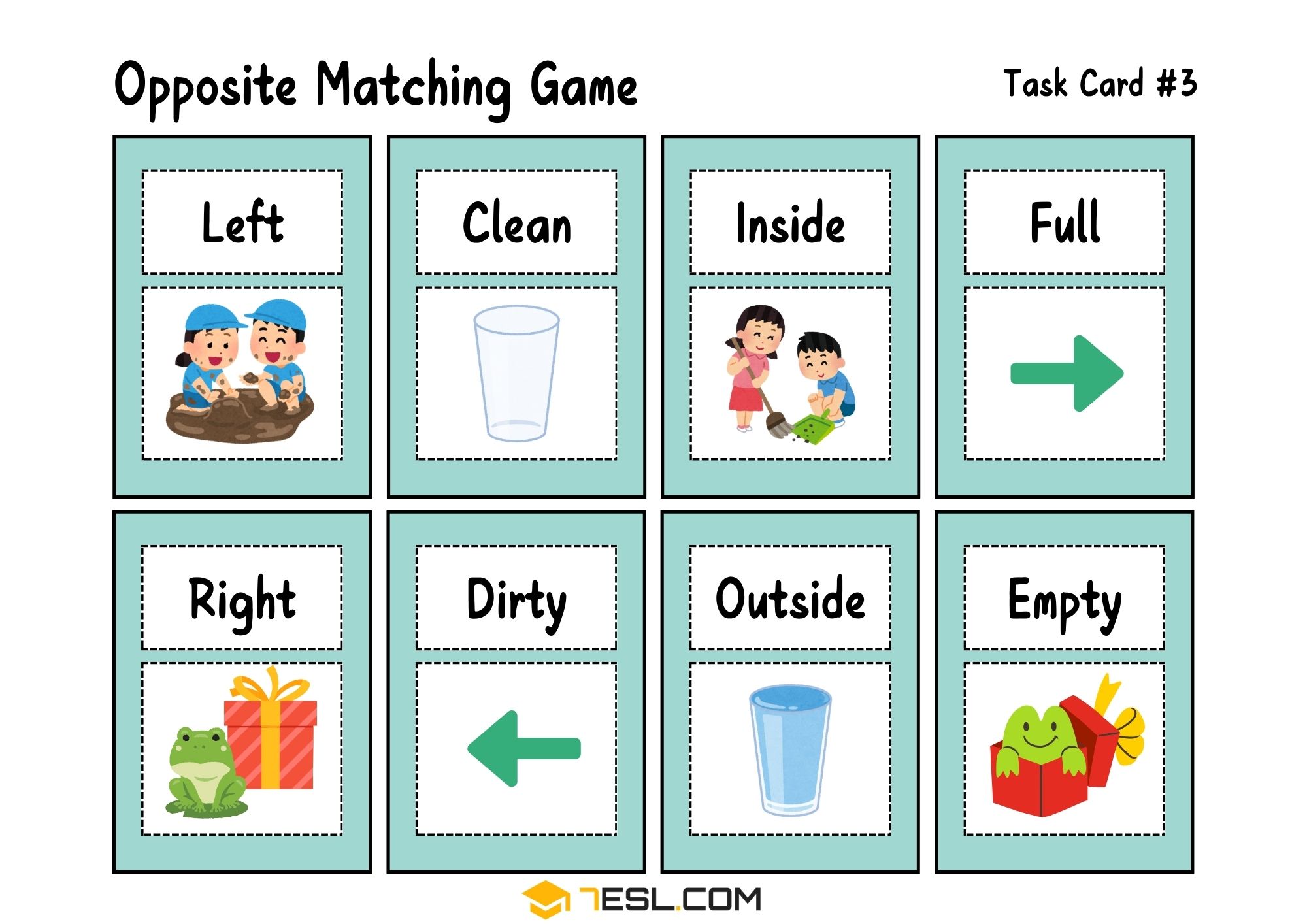 Opposite Words Worksheets for English Learners 9