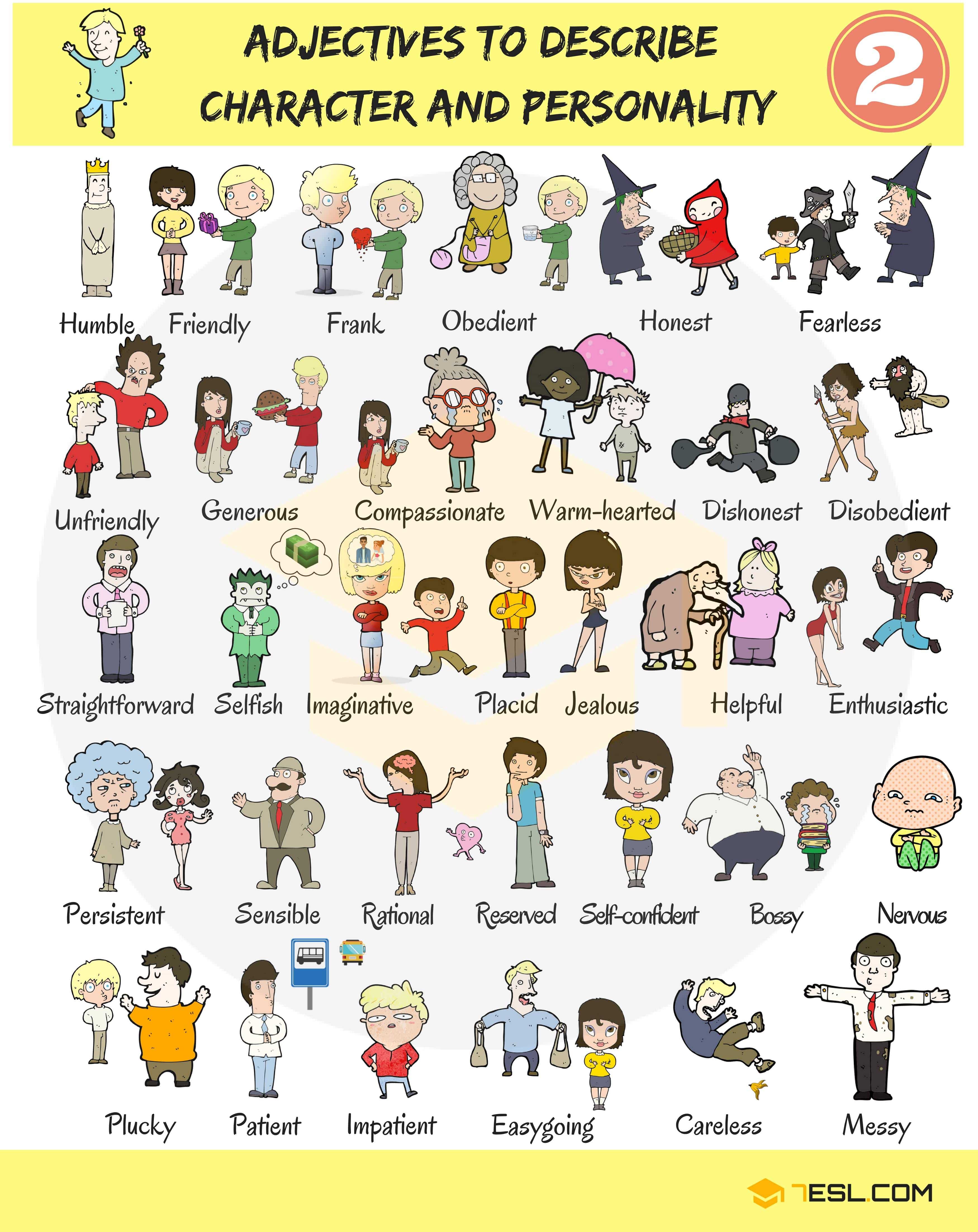Adjectives Describing Personality
