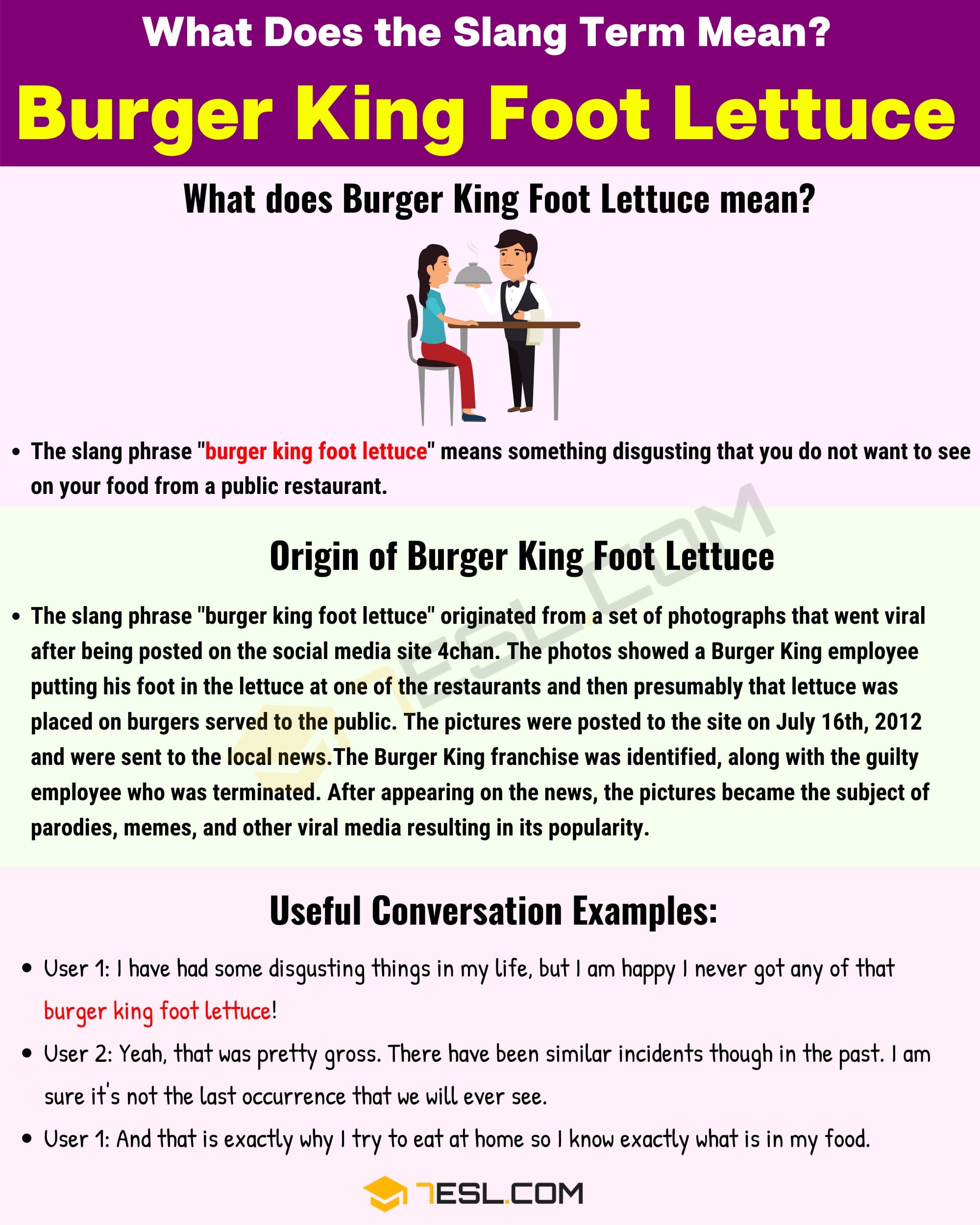 burger king foot lettuce