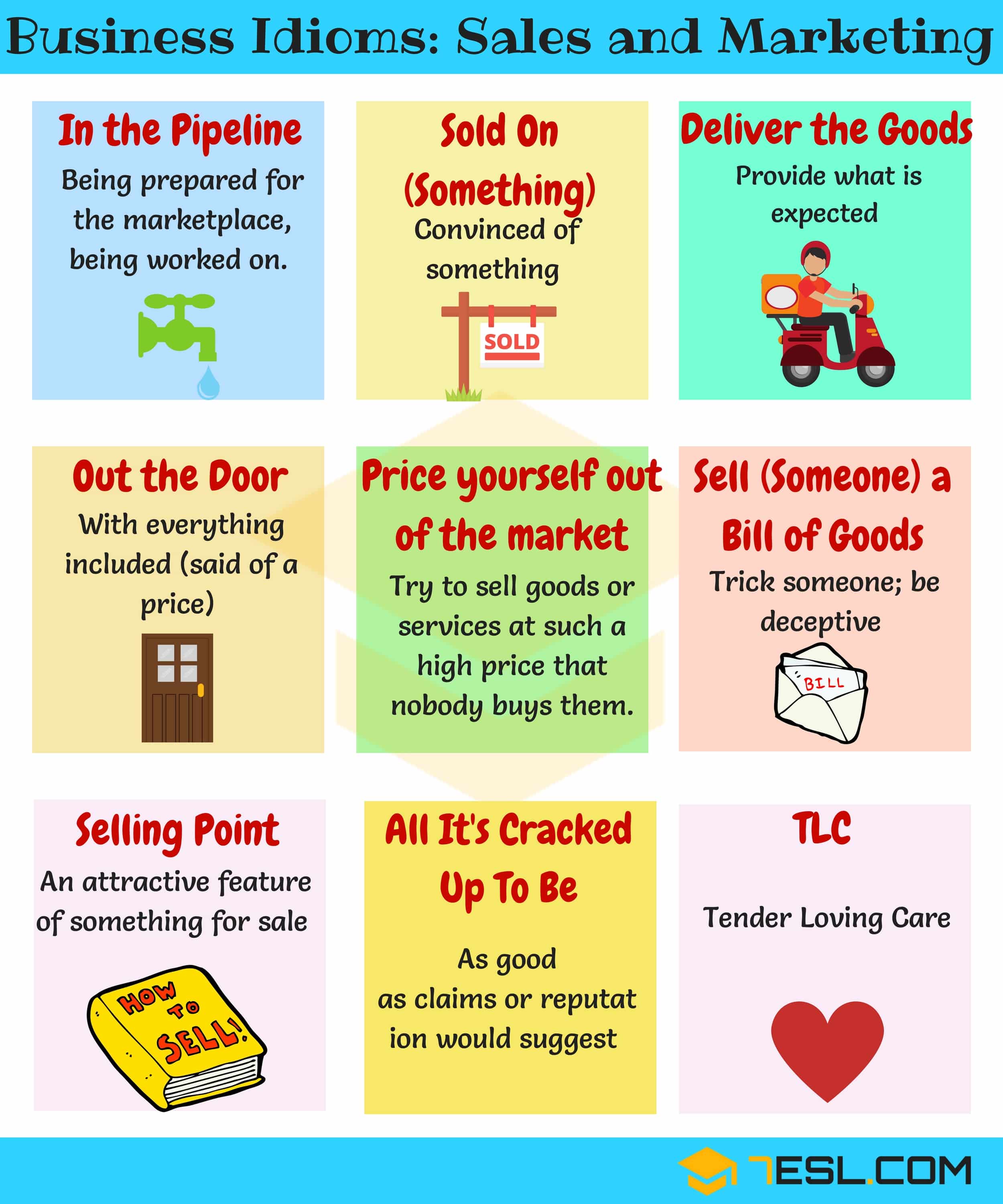 idioms about sales and marketing 