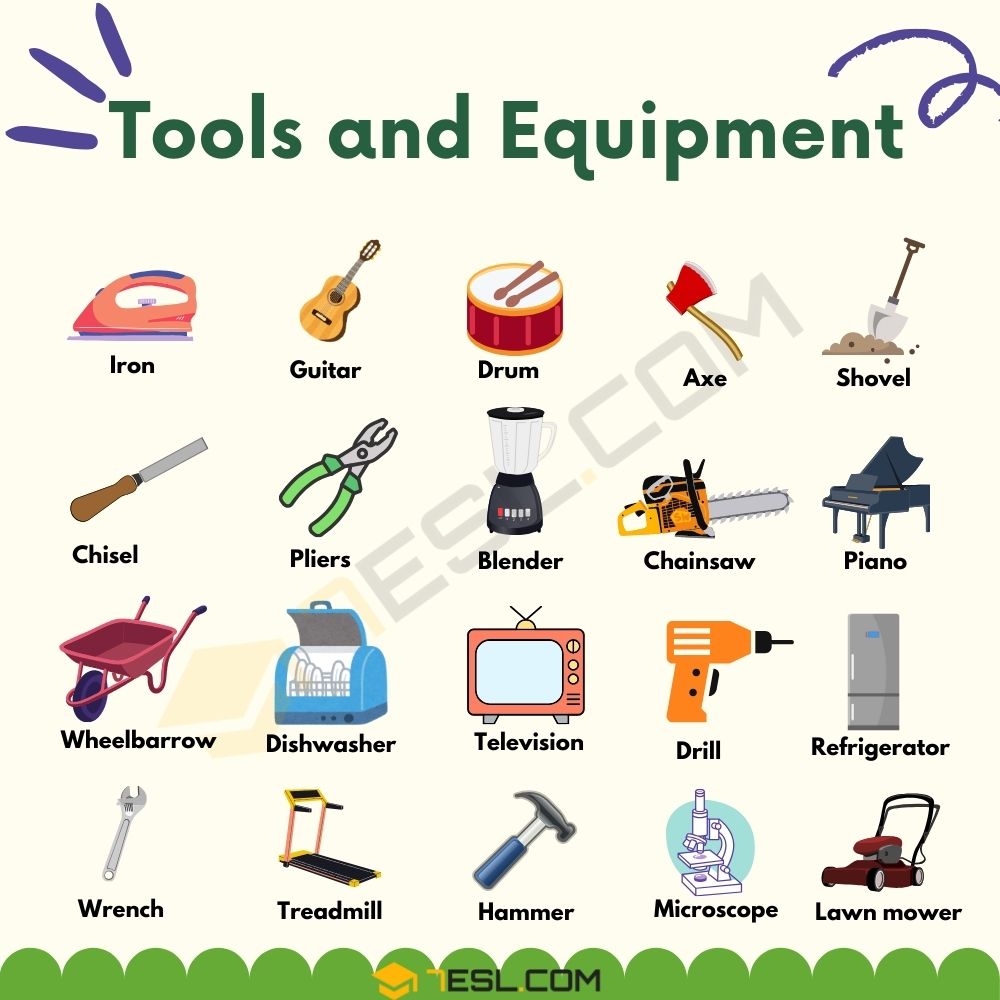 Tools and Equipment Vocabulary