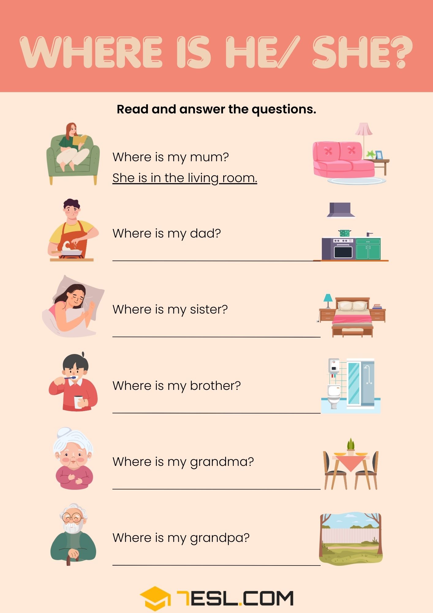 House Worksheets for Kids 7