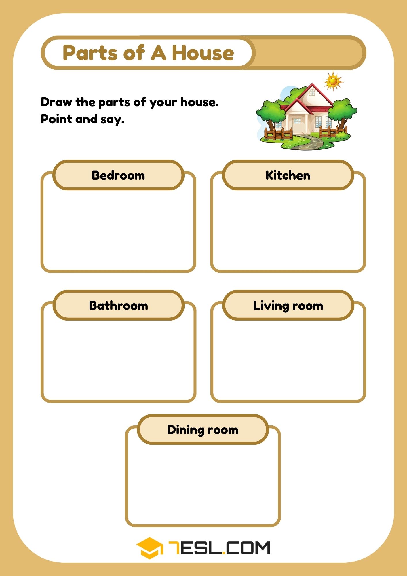 House Worksheets for Kids 8