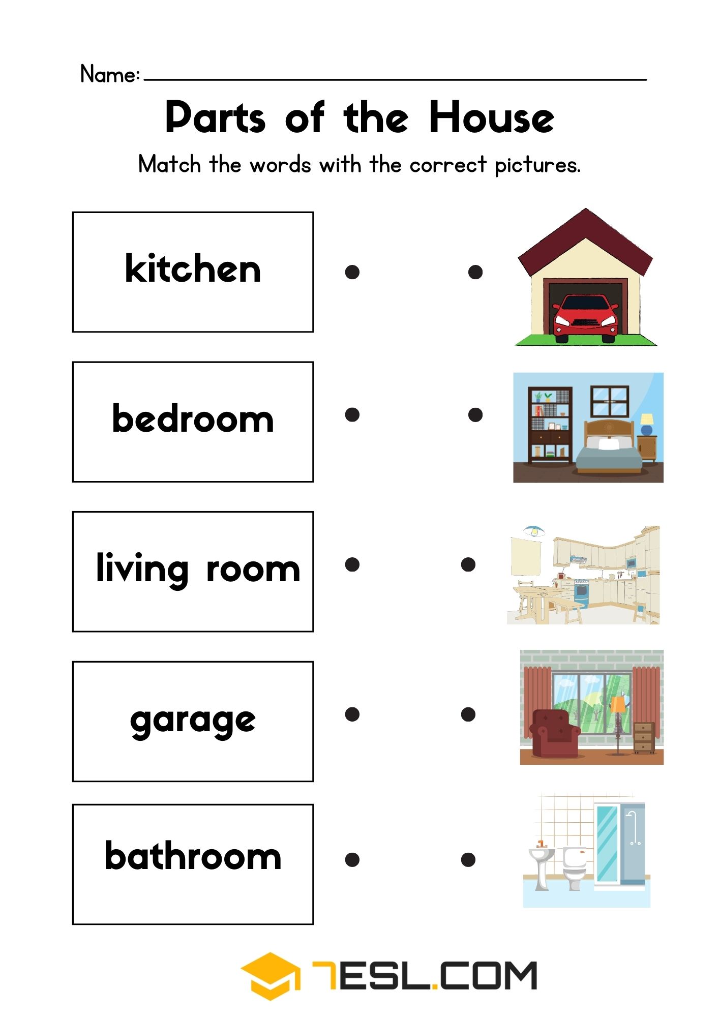 House Worksheets for Kids 1