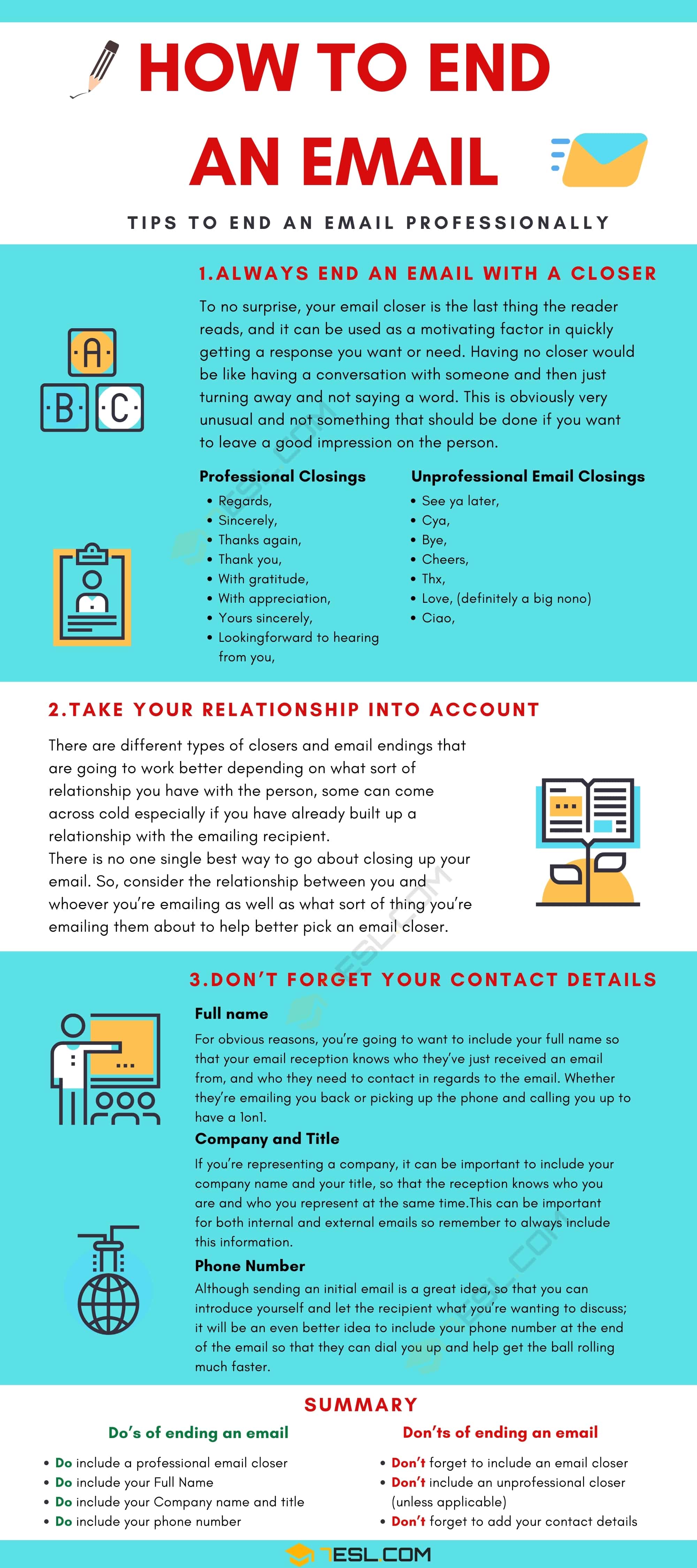 How to End An Email