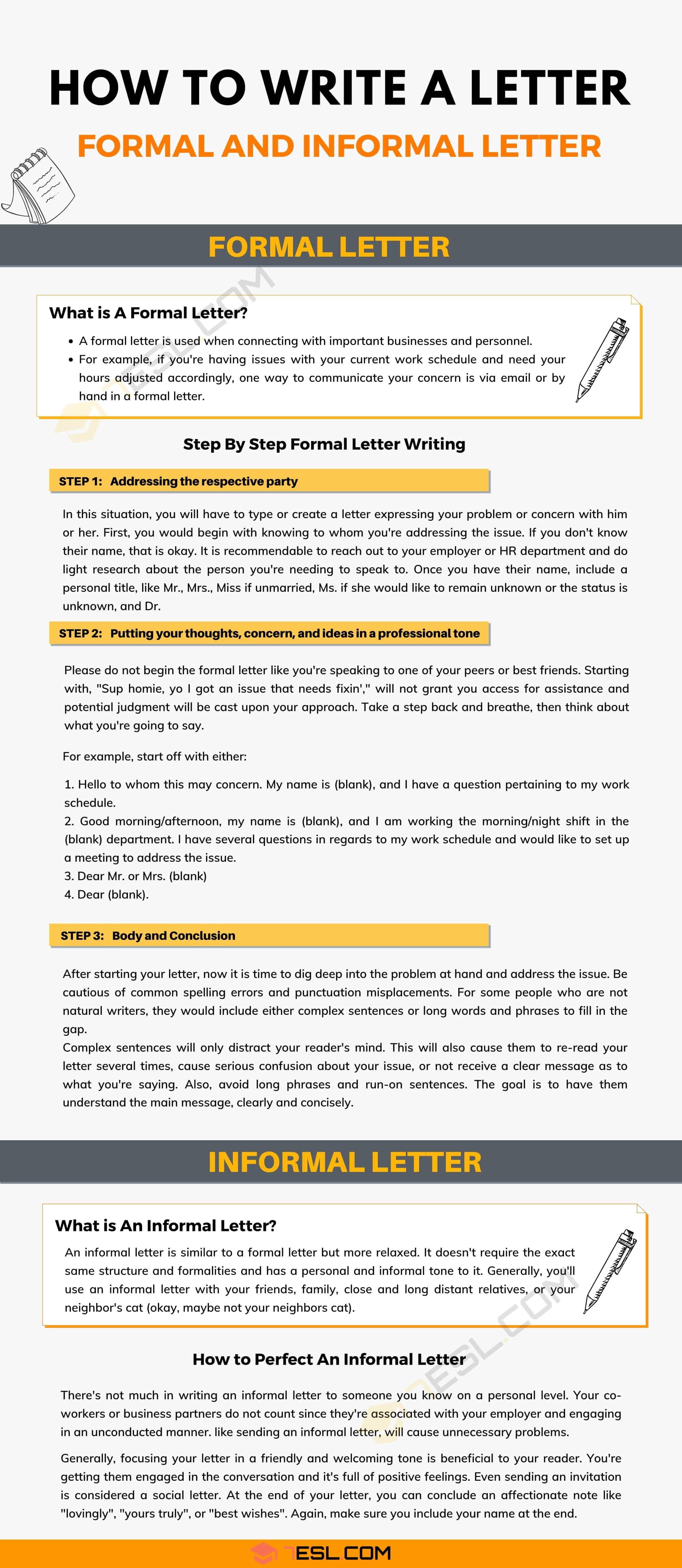 How to Write A Letter