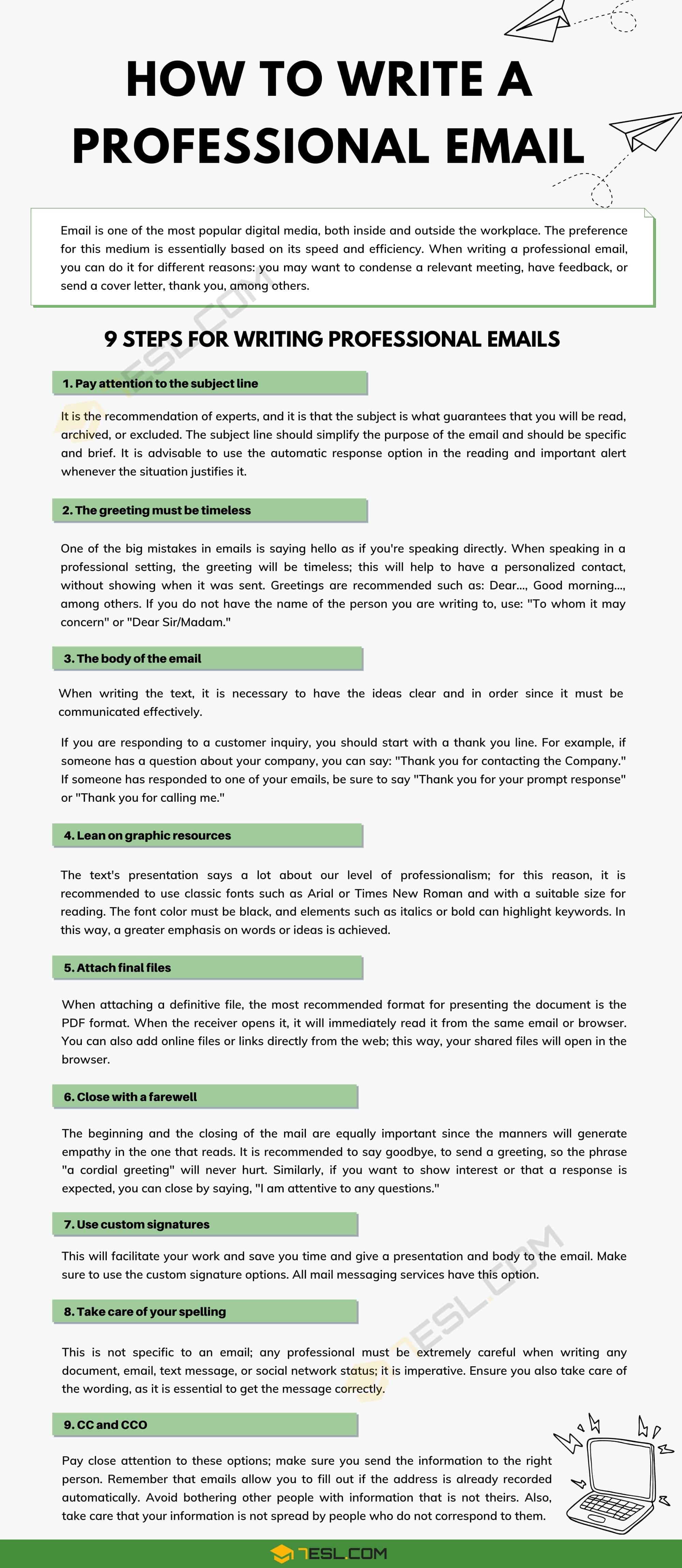 How to Write a Professional Email
