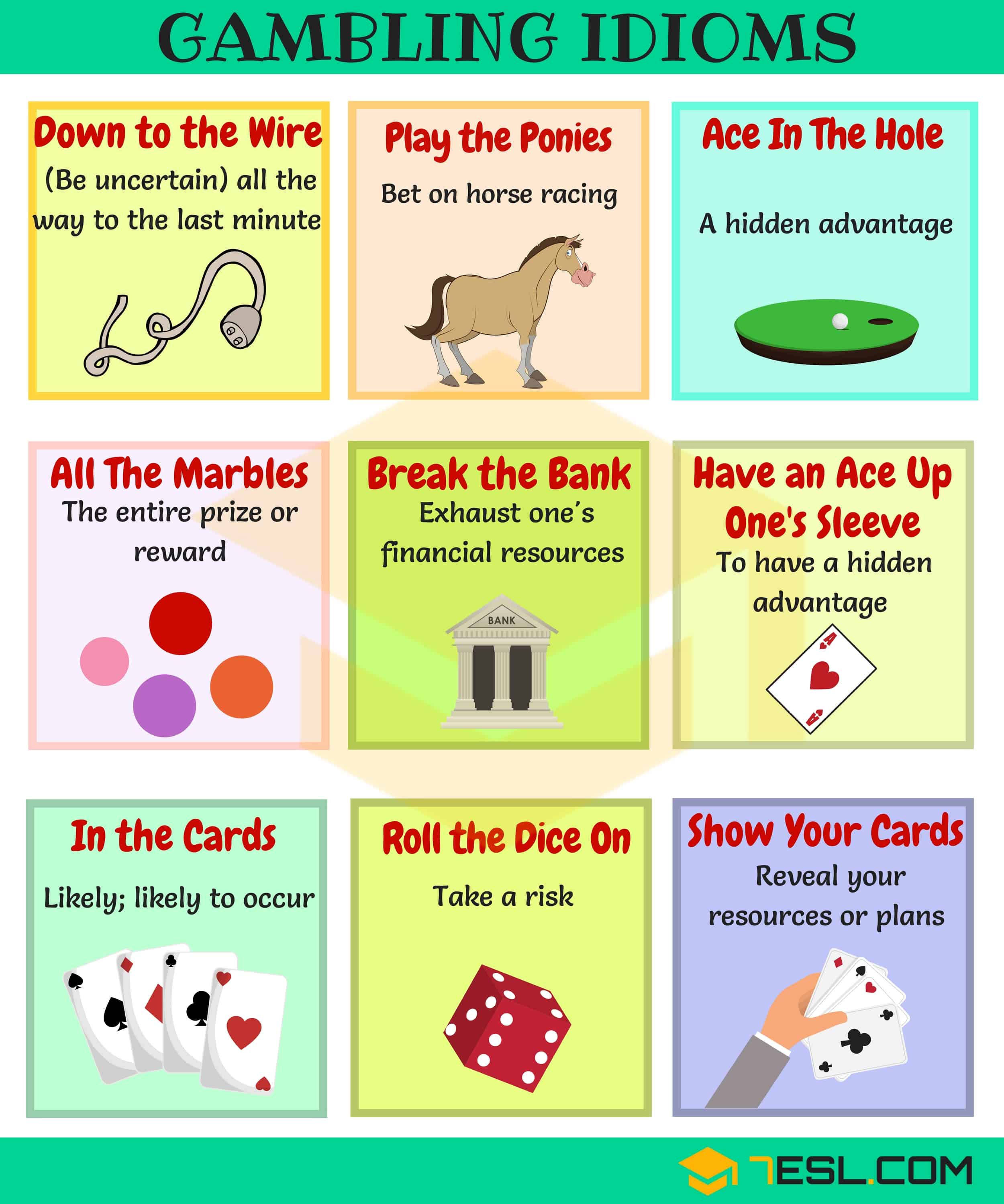 Gambling idioms