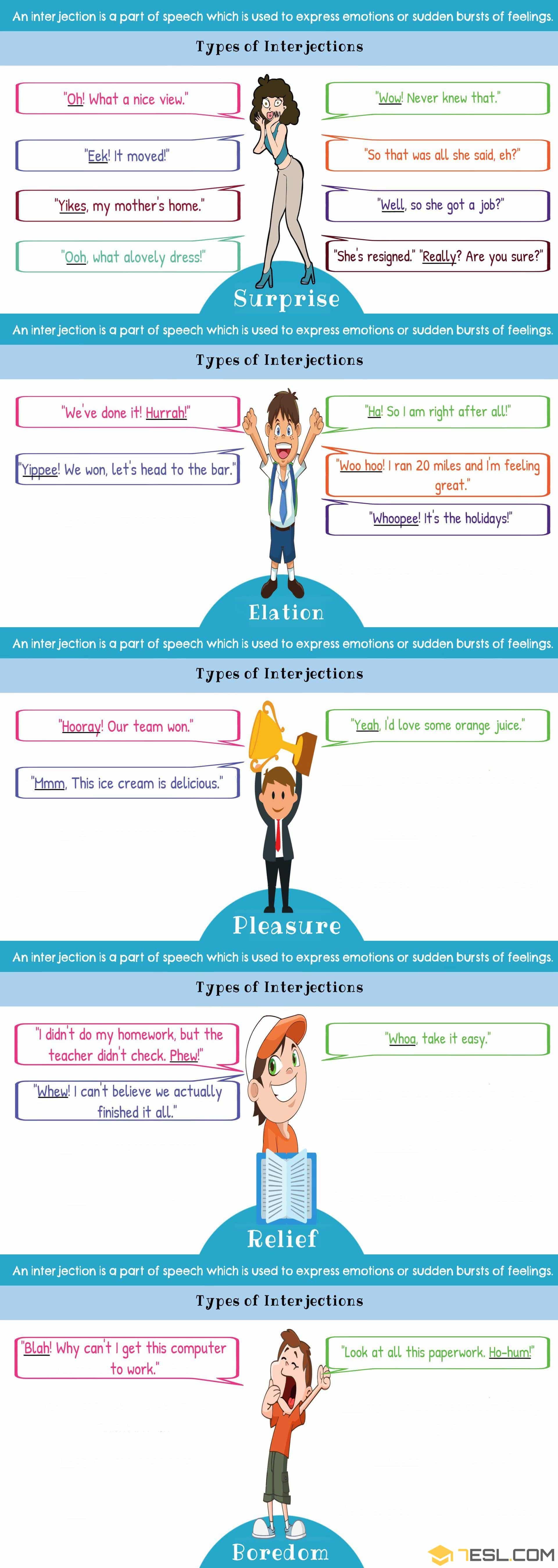 Examples of Interjections