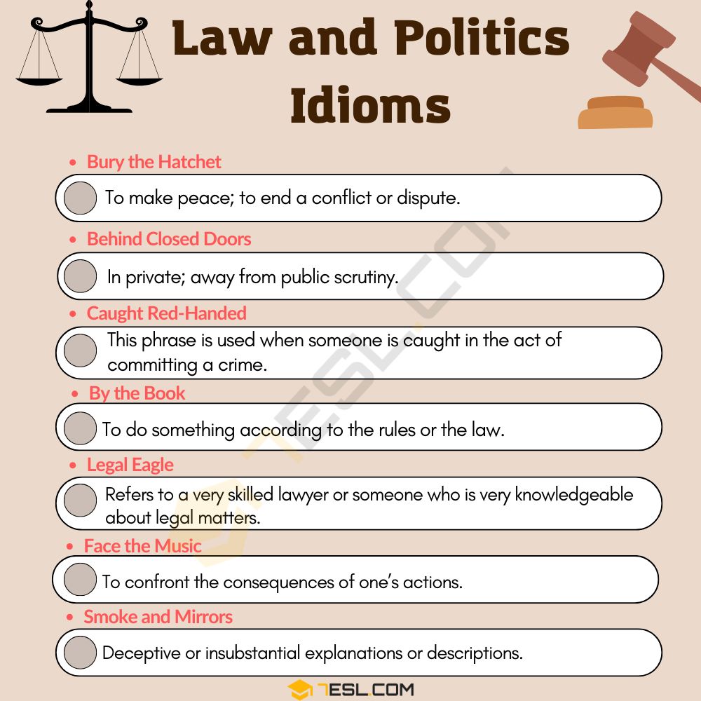 Law and Politics Idioms