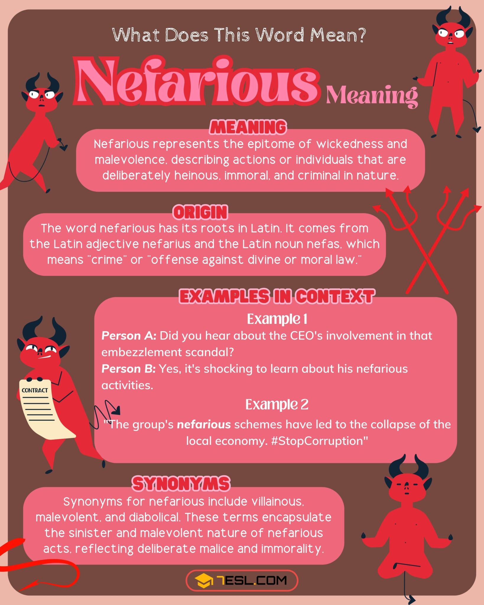 Nefarious Meaning