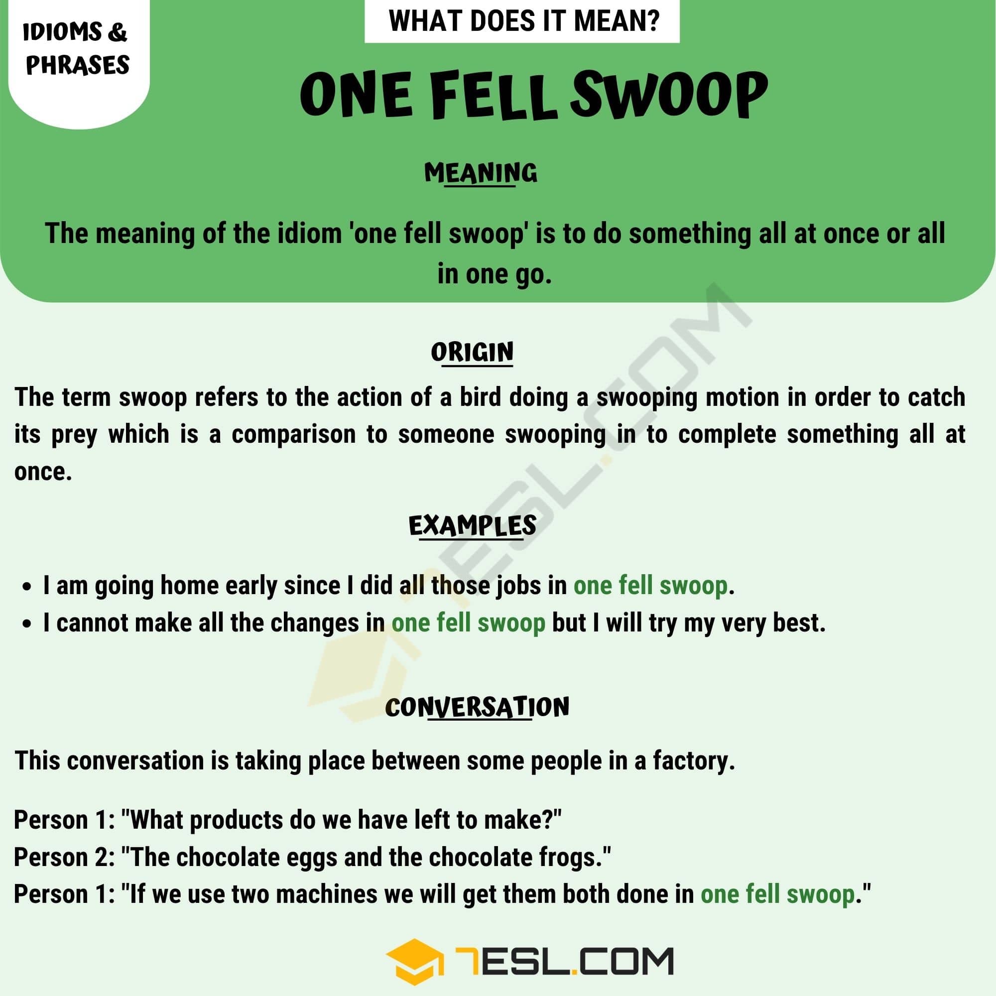 One Fell Swoop