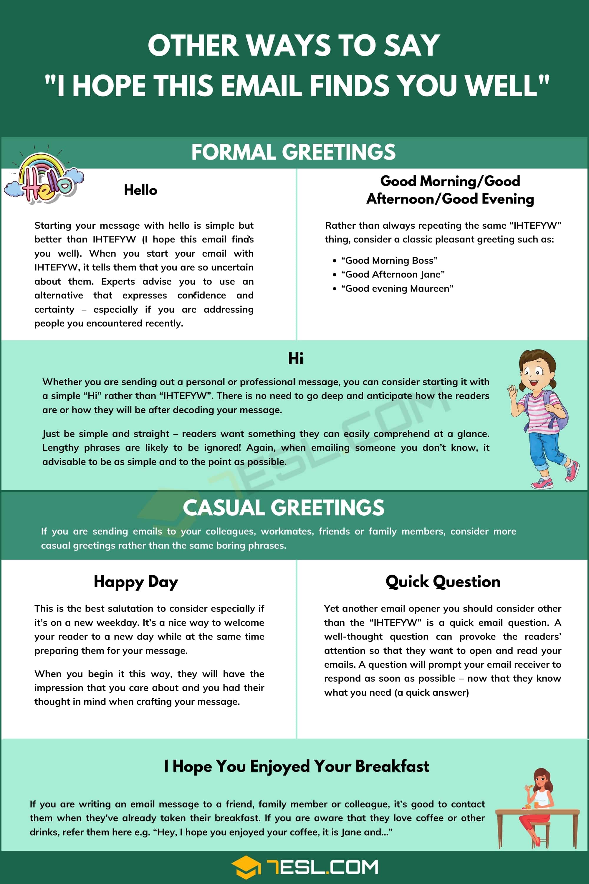 Other Ways to Say "I Hope This Email Finds You Well"