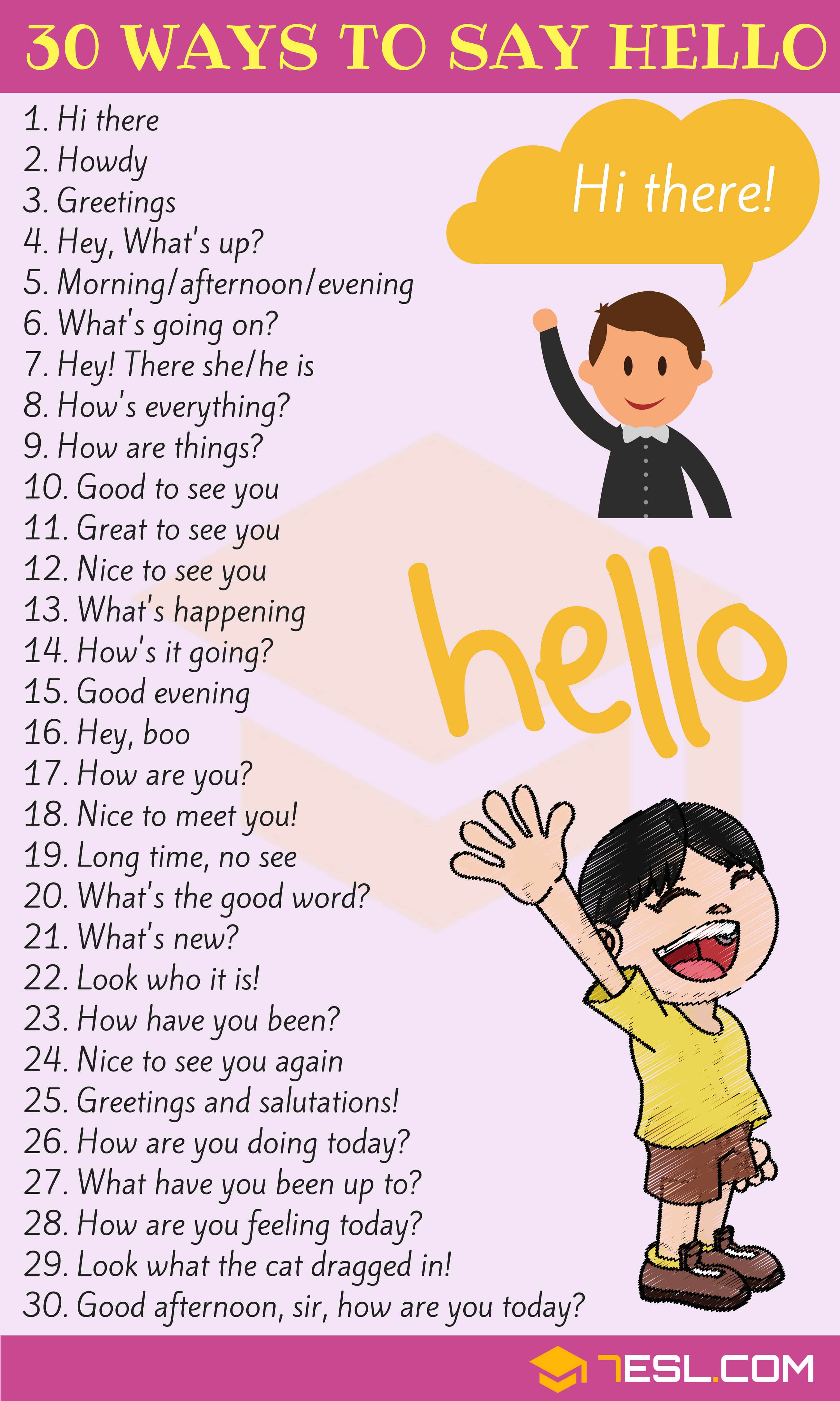 Creative Ways to Say "Hello"