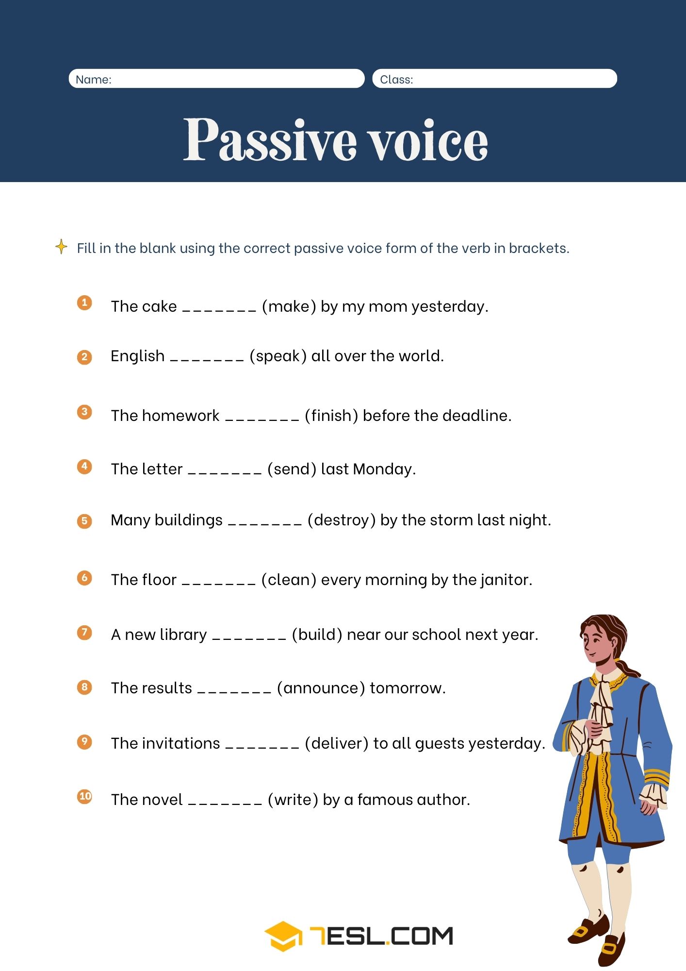 Passive Voice Worksheets and Exercises 2