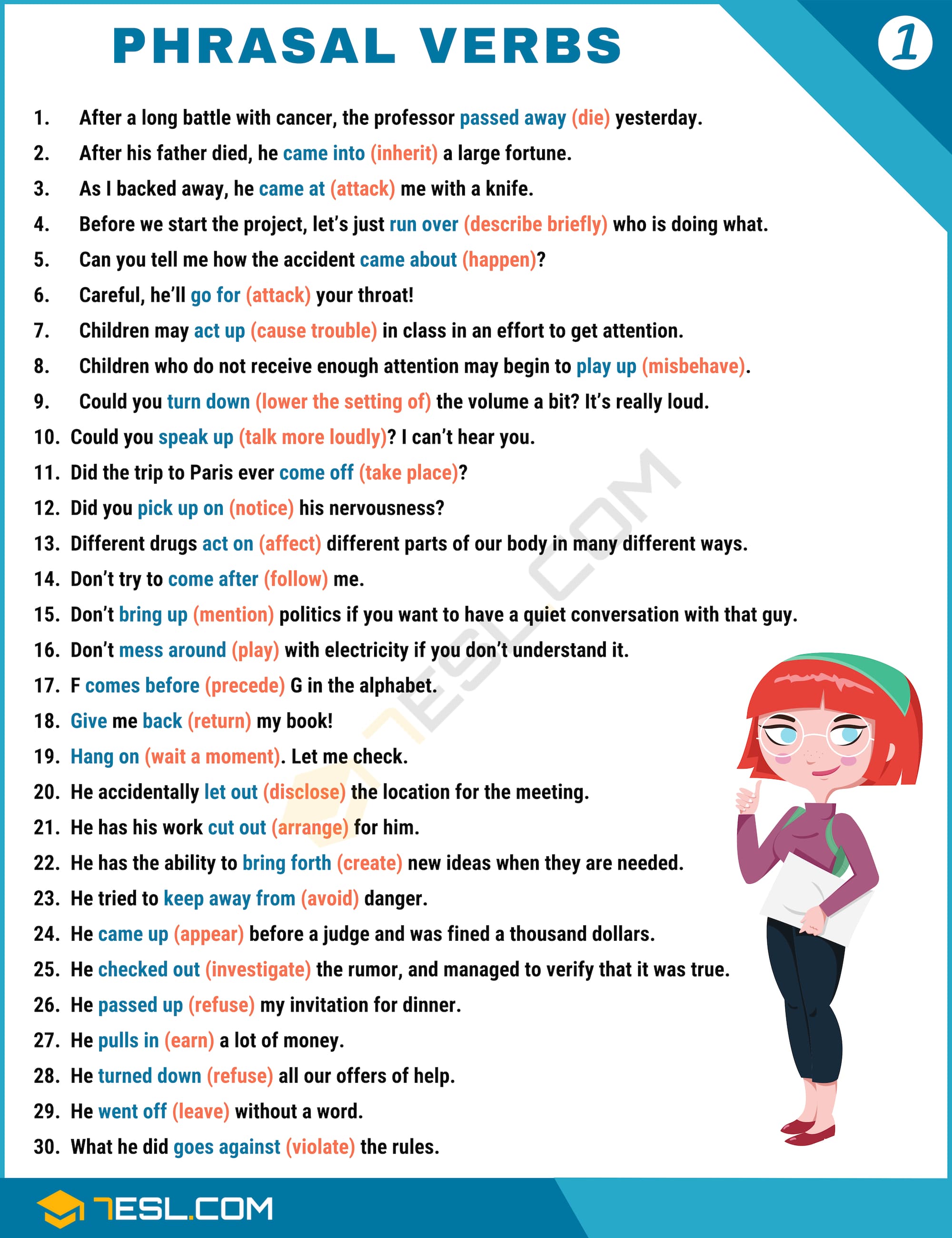 Examples of Phrasal Verbs