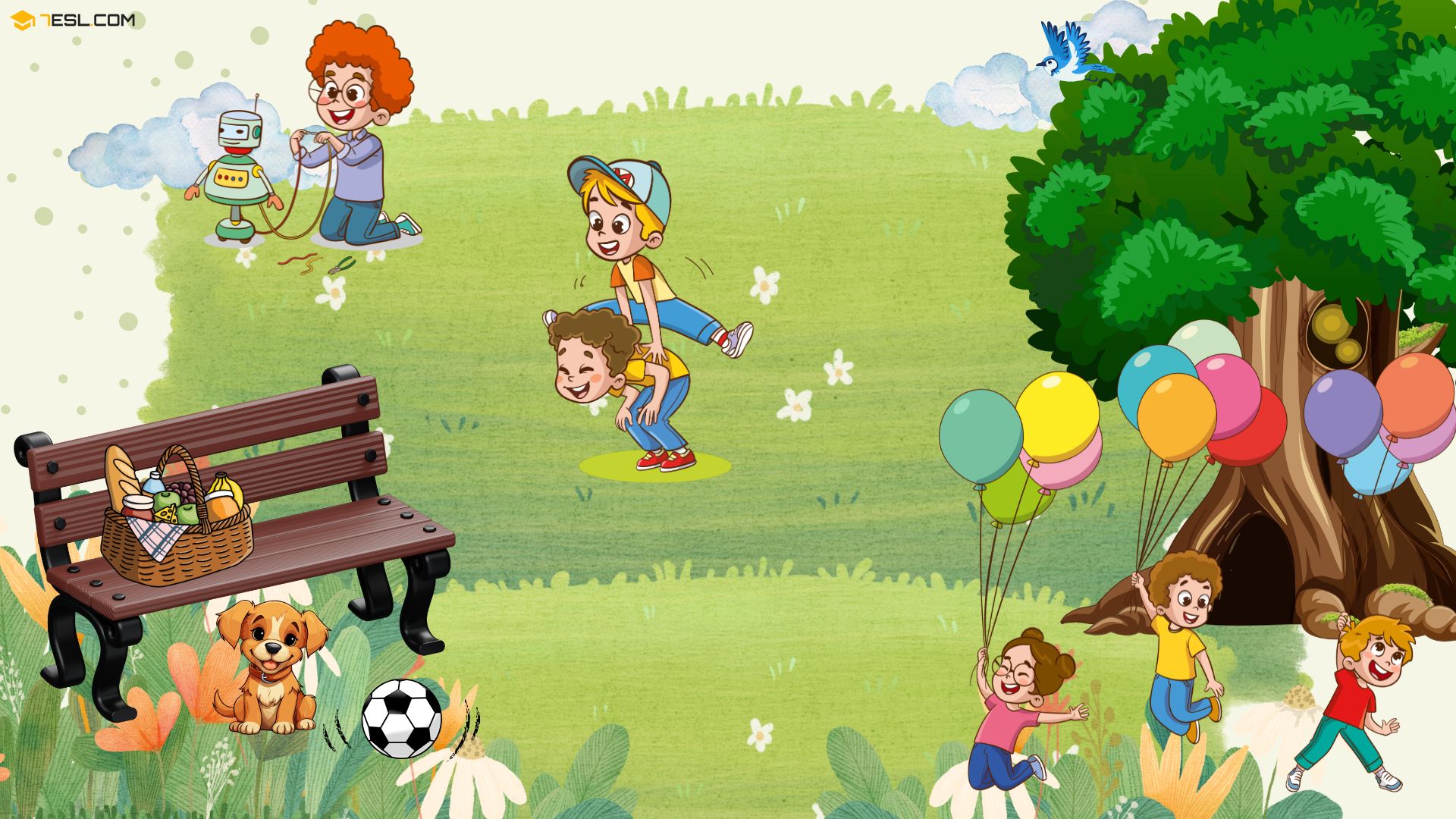 Picture-Based Activity Adverbs