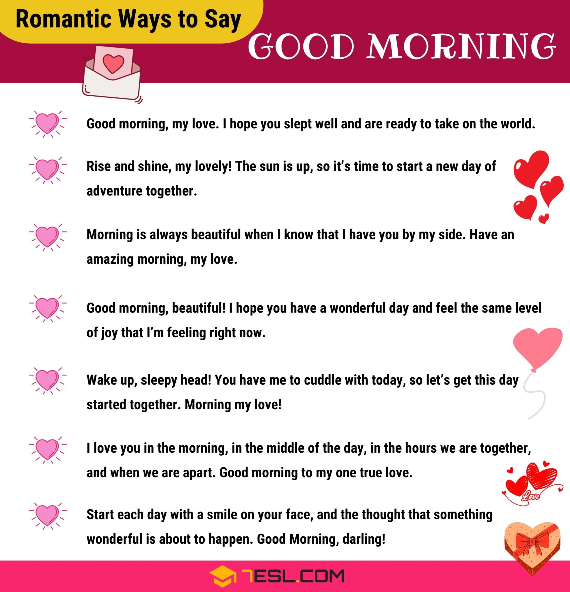 Romantic Ways To Say Good Morning