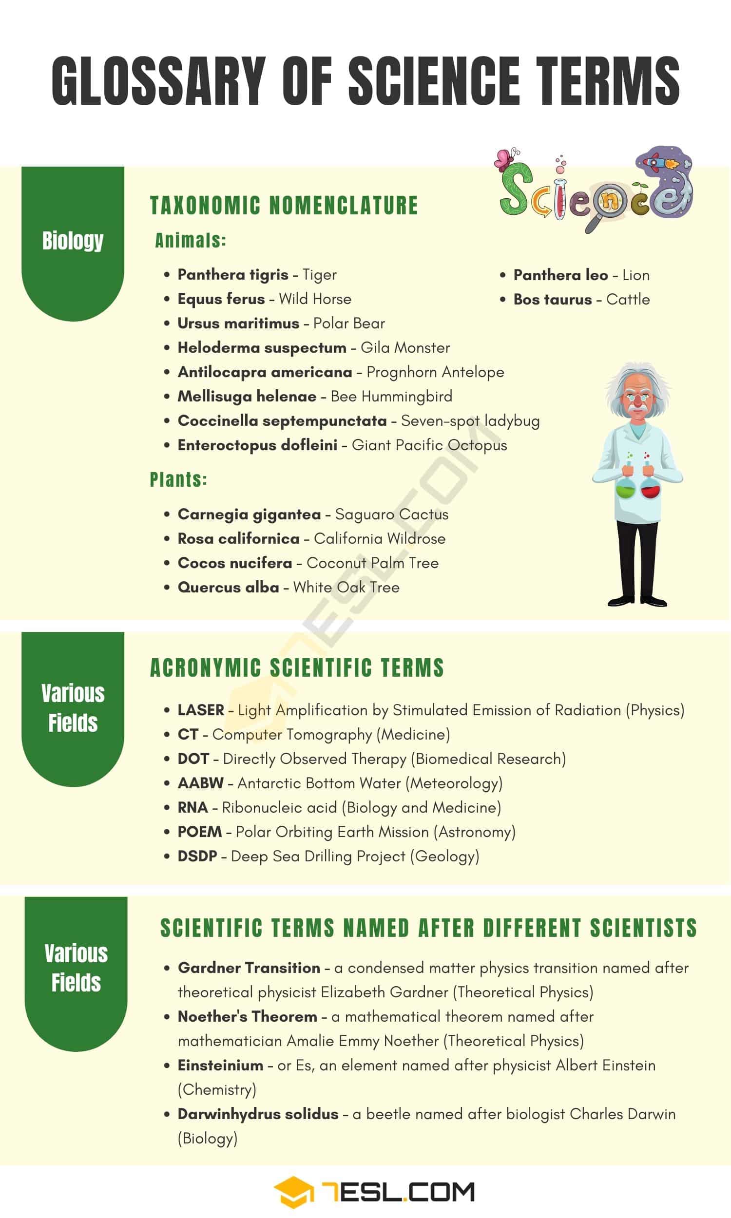 Science Terms