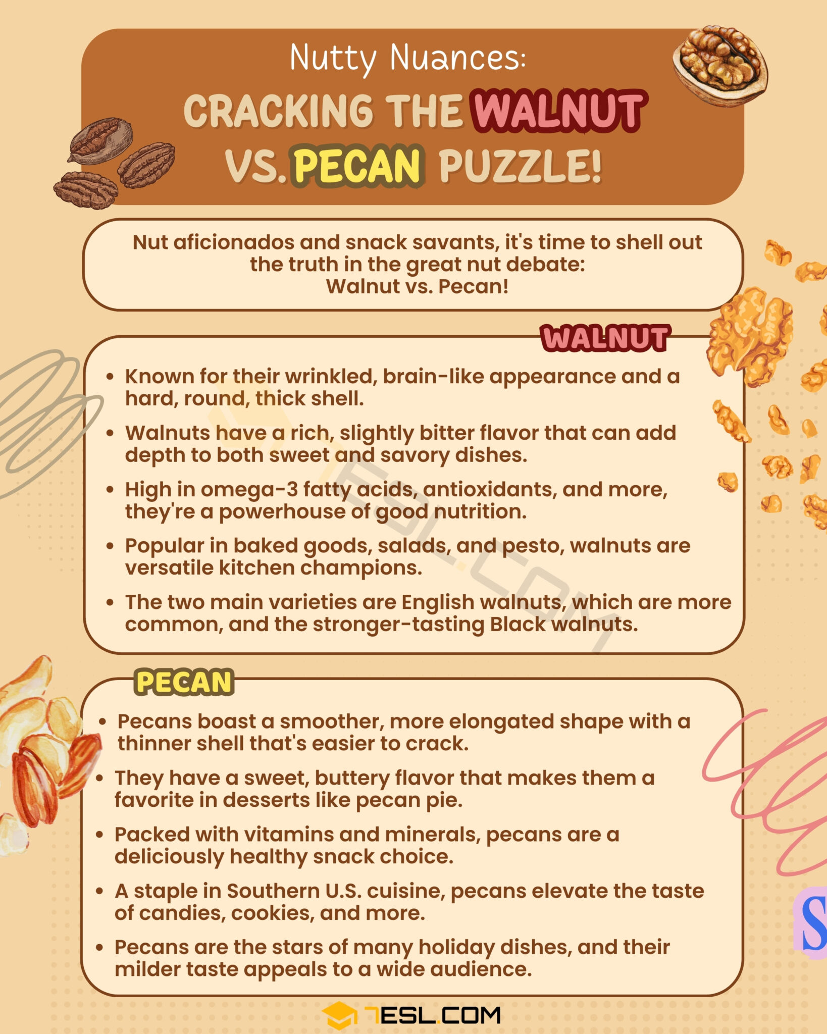 Walnut vs. Pecan