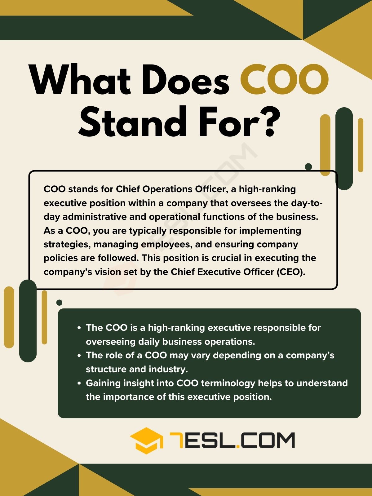 COO Meaning