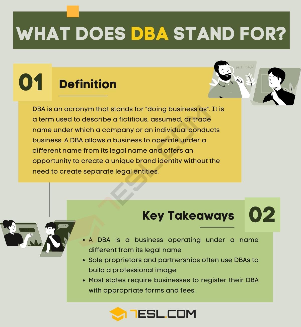 DBA Meaning