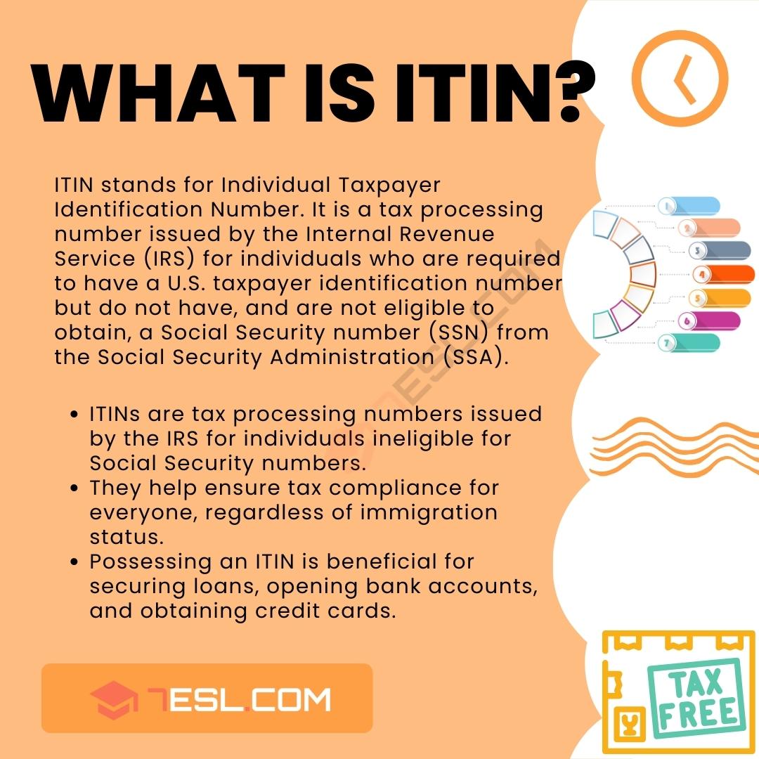 ITIN Meaning