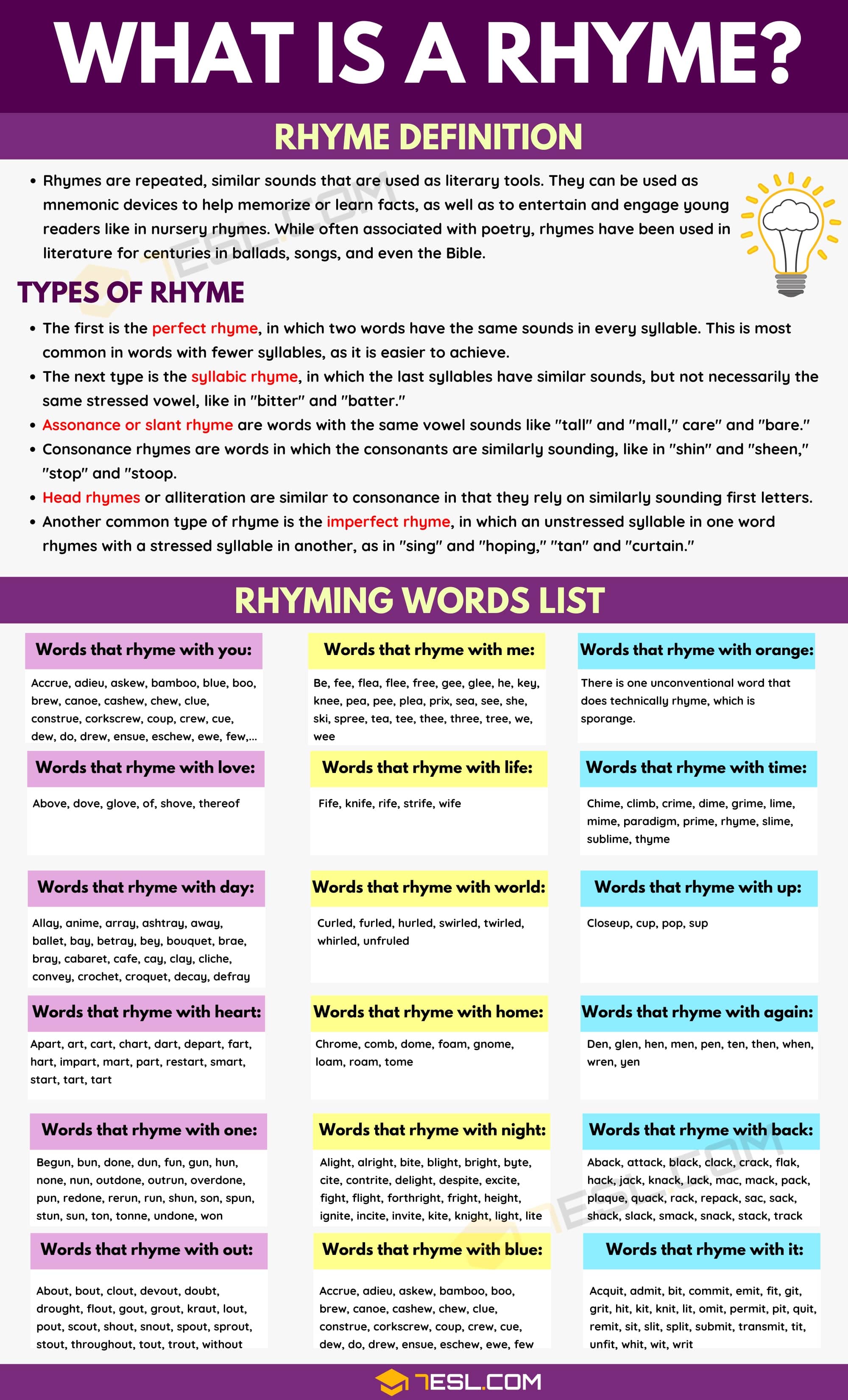 Rhyming Words