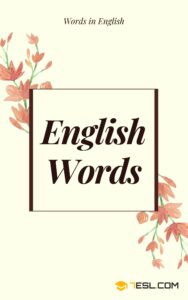 English Words Book
