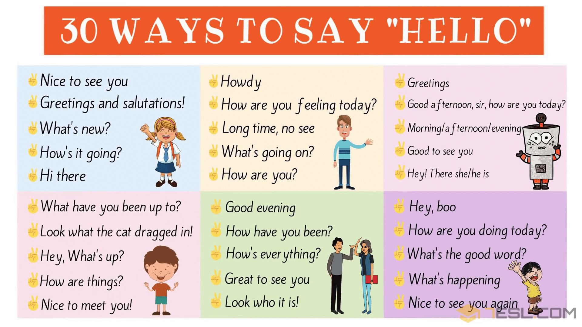 Different Ways to Say “Hello”