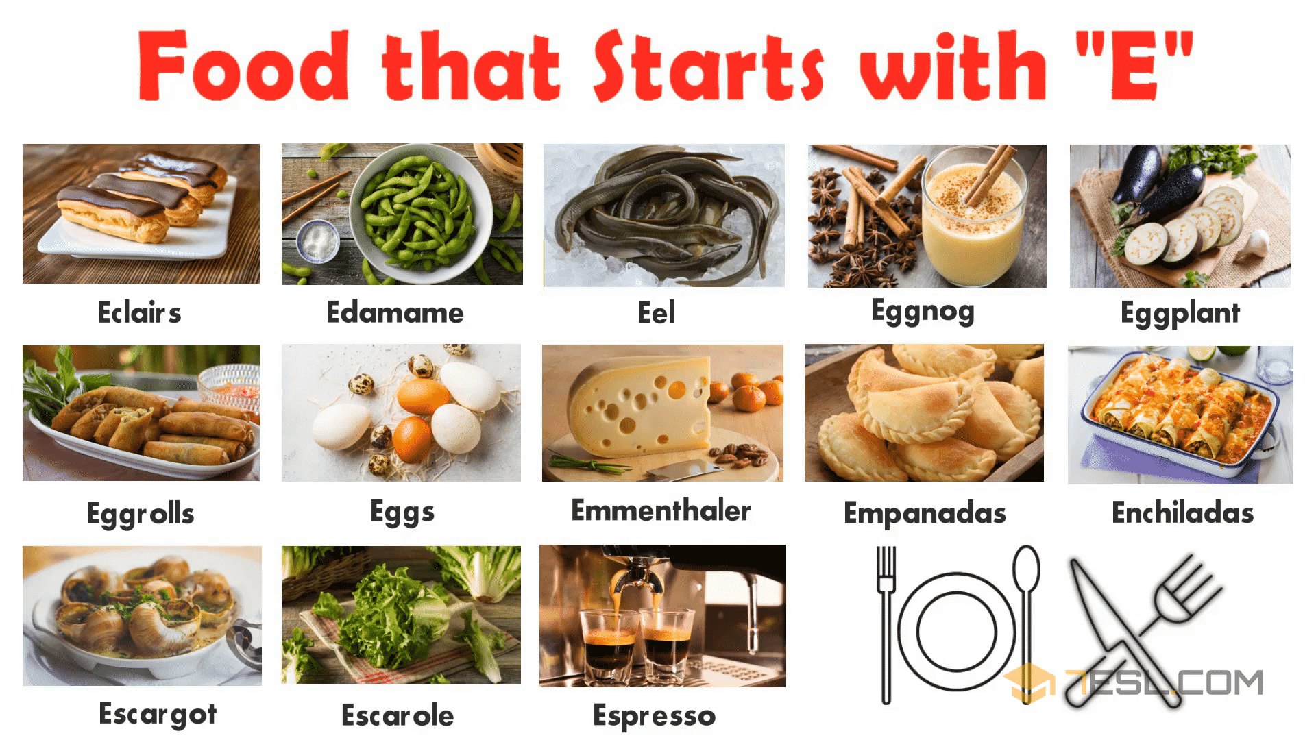 List of Foods: E Food