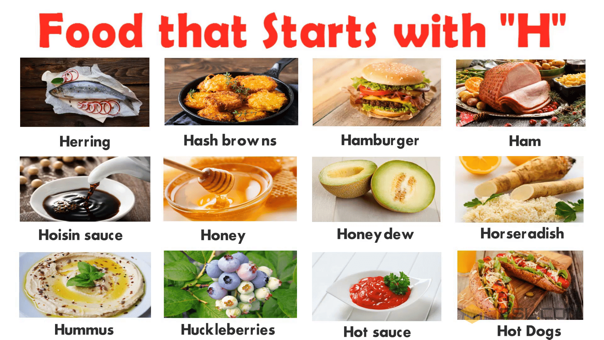 List of Foods: H Food