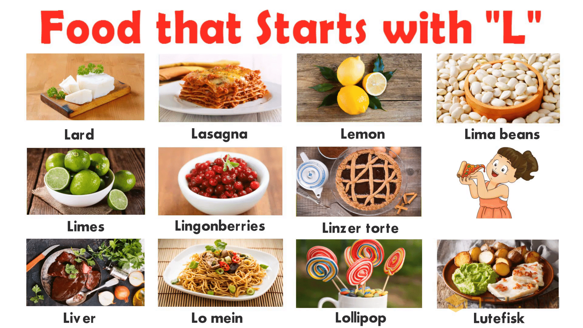 List of Foods: L Food
