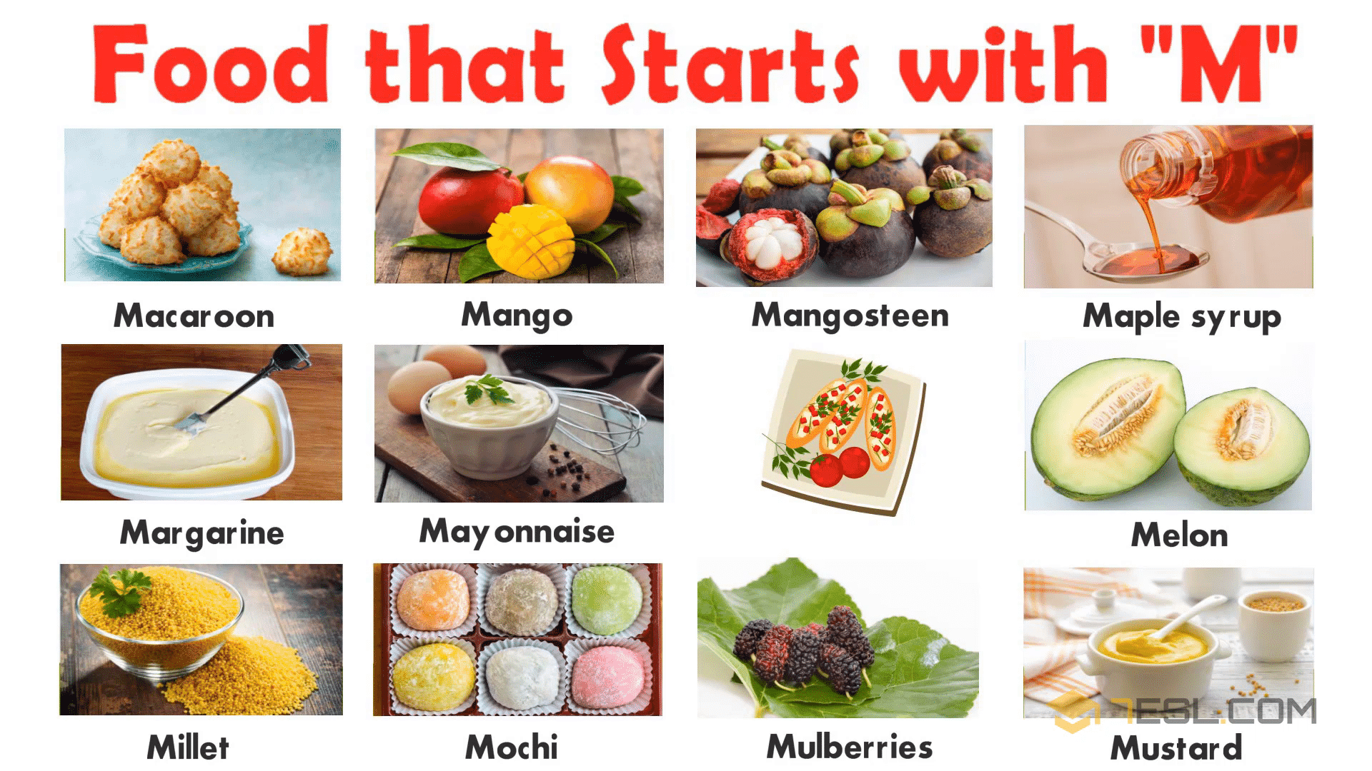 List of Foods: M Food