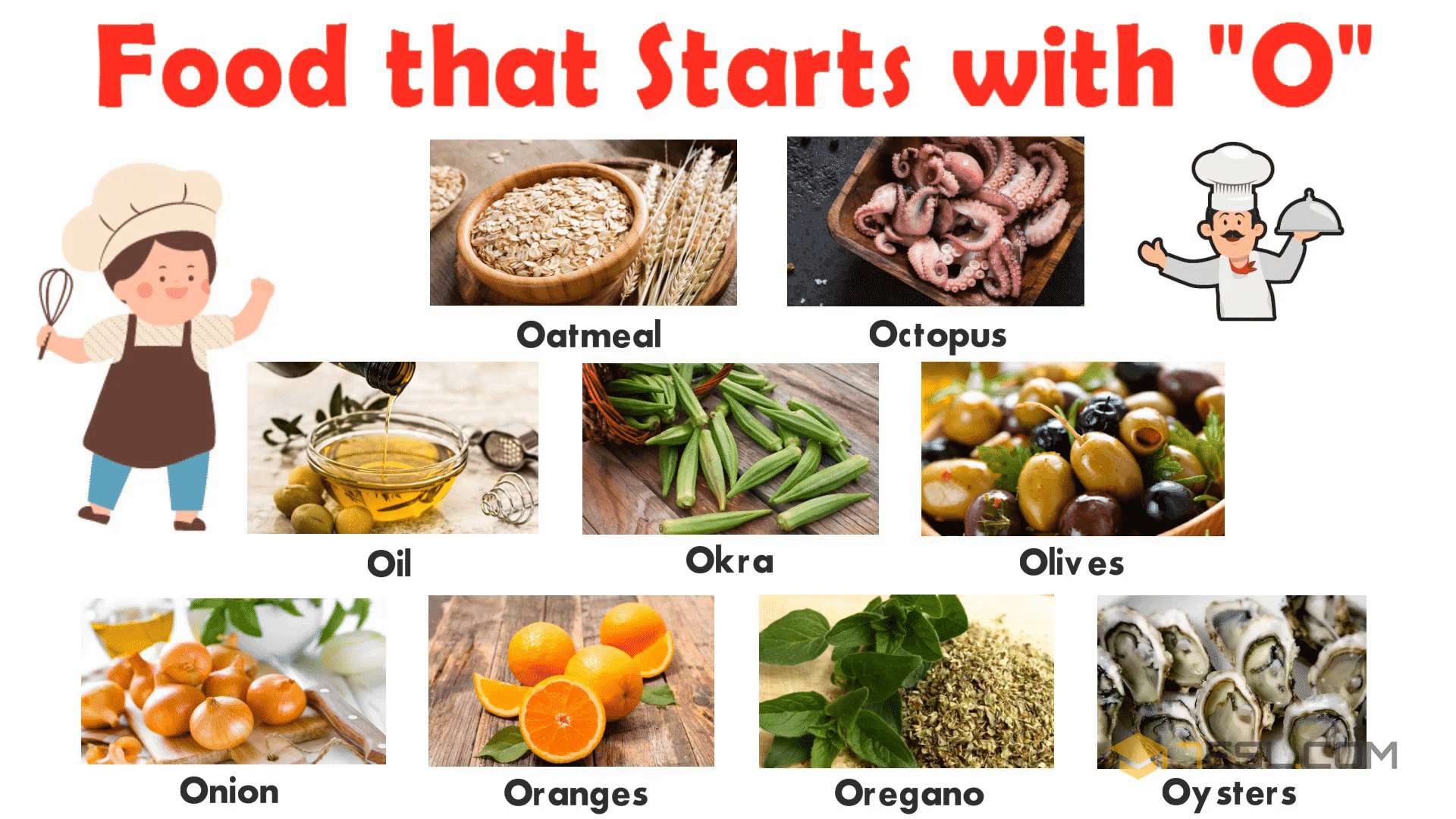 List of Foods: O Food
