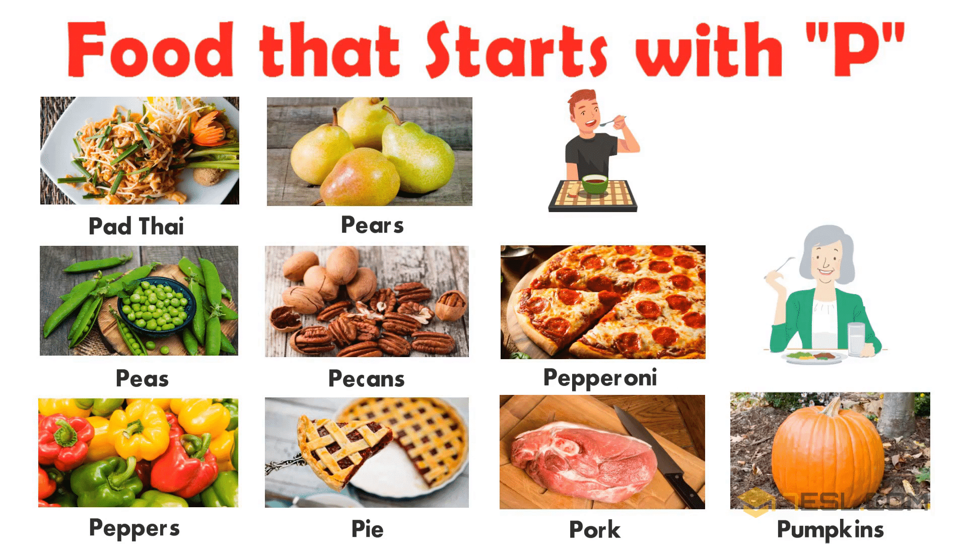 List of Foods: P Food
