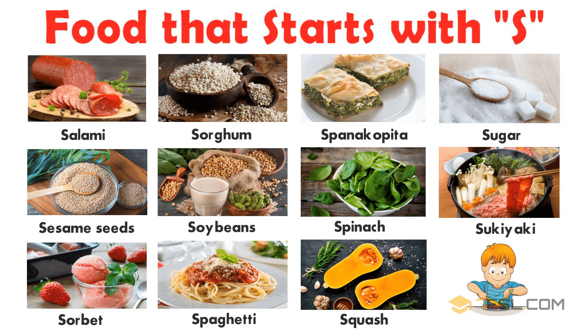 List of Foods: S Food