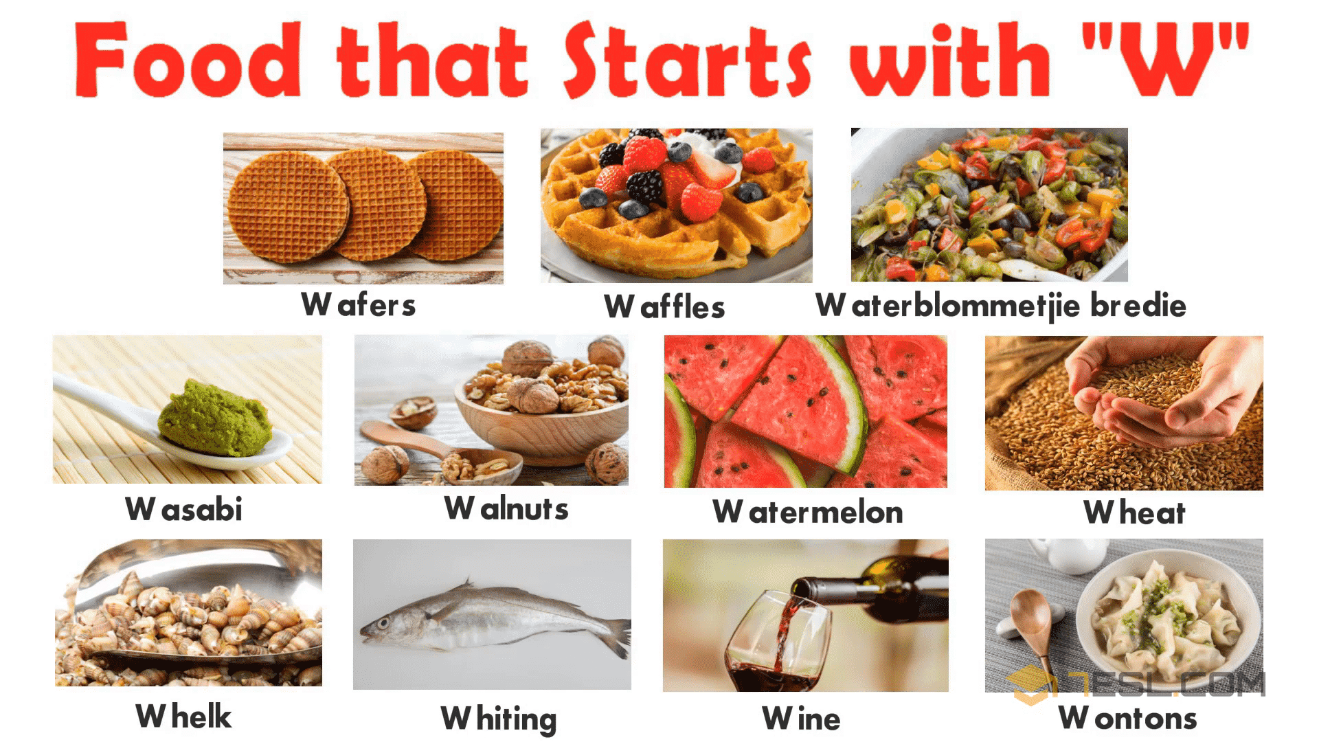 List of Foods: W Food
