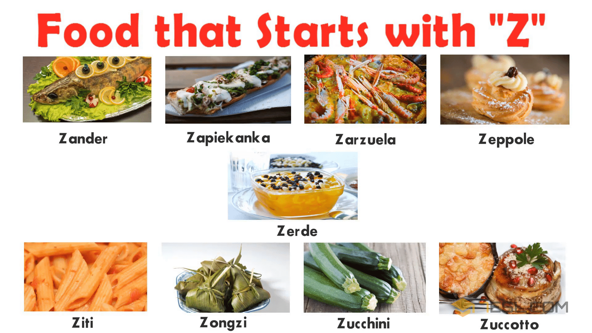 List of Foods: Z Food