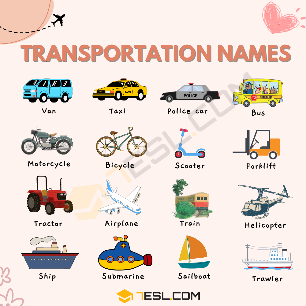 Transportation Vocabulary
